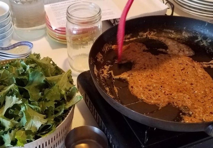 Creamed Winter Greens