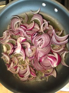 crescent cut onions